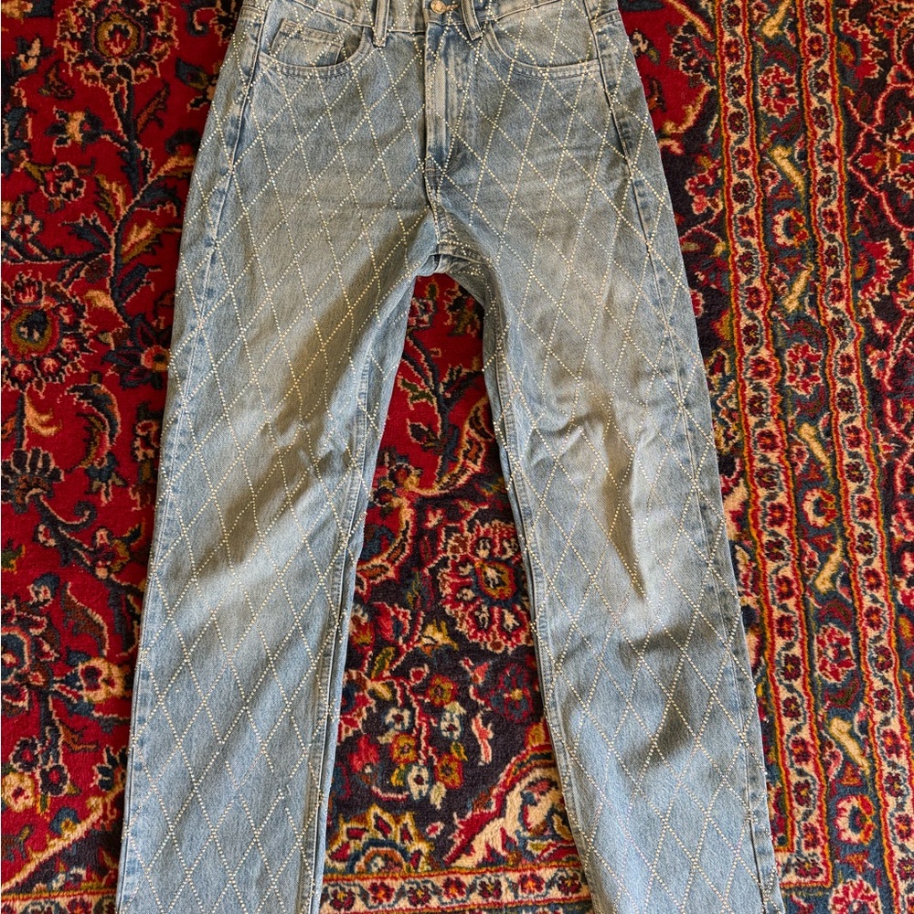 Zara Diamond embellished jeans